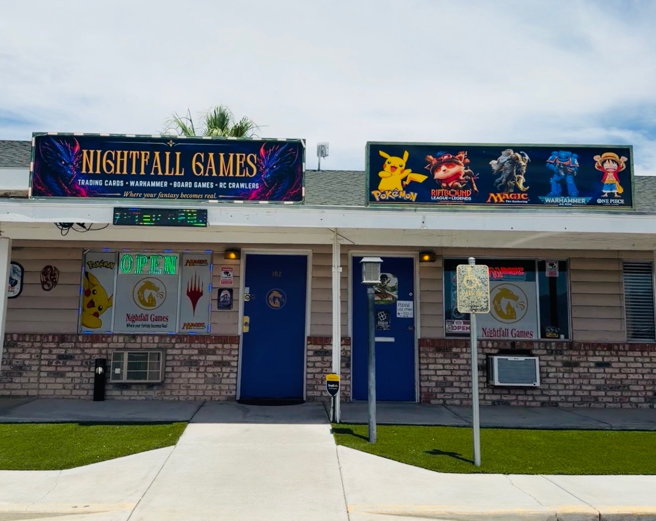 Nightfall Games™ storefront in Pahrump, NV